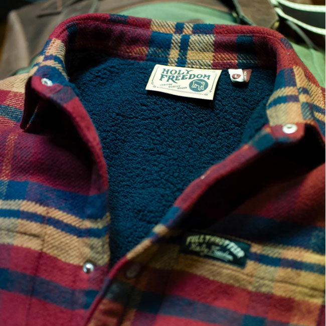 Holy Freedom Redford lined shirt red