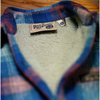 Holy Freedom Mcfly lined shirt blue
