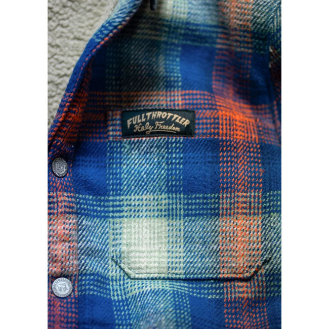 Holy Freedom Mcfly lined shirt blue