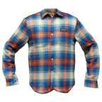 Holy Freedom Mcfly lined shirt blue
