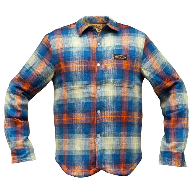 Holy Freedom Mcfly lined shirt blue