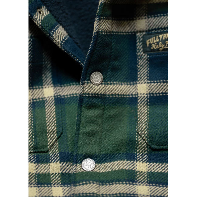 Holy Freedom Macleod lined shirt green
