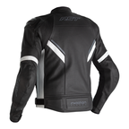 RST Sabre Airbag Jacket Leather - Black/White Size XS - Extra