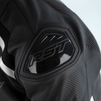 RST Sabre Airbag Jacket Leather - Black/White Size XS - Extra