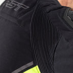 RST Sabre Airbag Jacket Textile - Black/Grey/Neon Yellow Size M - Extra