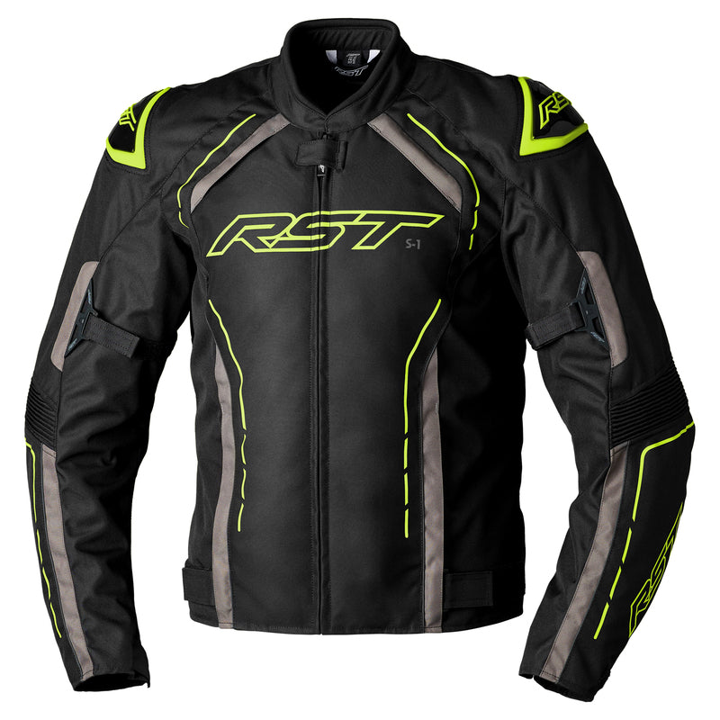 RST Textile Jacket S-1 Men - Neon yellow Size M - Main