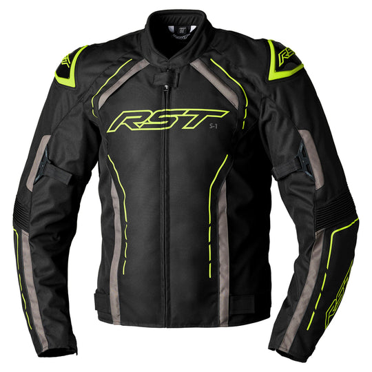 RST Textile Jacket S-1 Men - Neon yellow Size L - Main