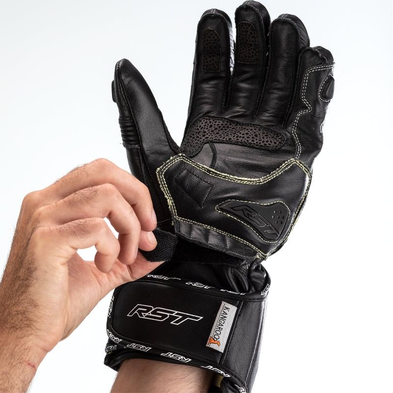 RST TracTech Evo 4 Leather Gloves - Black Size XS - Extra