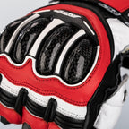RST TracTech Evo 4 Leather Gloves - Red/White/Black Size S - Extra