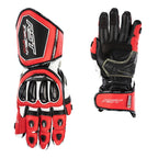 RST TracTech Evo 4 Leather Gloves - Red/White/Black Size S - Extra