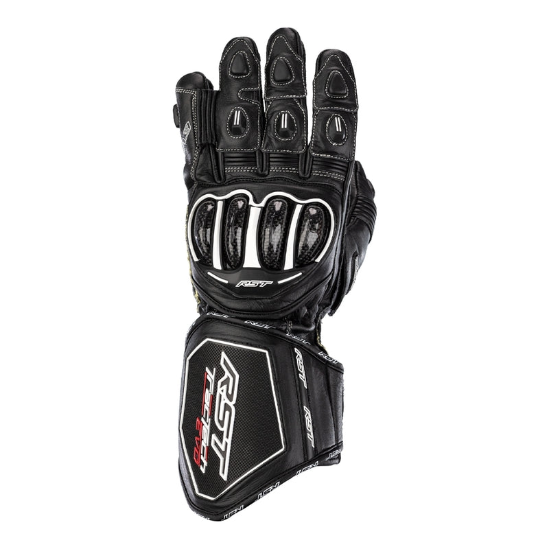 RST TracTech Evo 4 Leather Gloves - Black Size M - Main