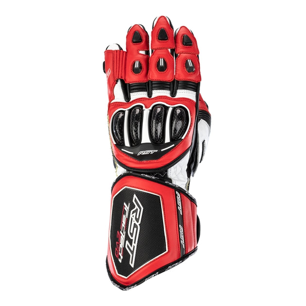 RST TracTech Evo 4 Leather Gloves - Red/White/Black Size XL - Main