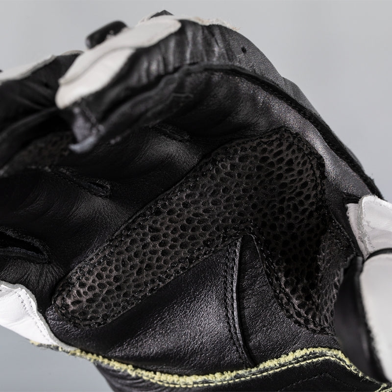 RST TracTech Evo 4 Leather Gloves - White/Black Size XS - Extra