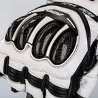 RST TracTech Evo 4 Leather Gloves - White/Black Size XS - Extra