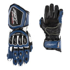 RST TracTech Evo 4 Leather Gloves - Blue/White/Black Size S - Extra