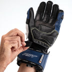 RST TracTech Evo 4 Leather Gloves - Blue/White/Black Size S - Extra