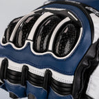 RST TracTech Evo 4 Leather Gloves - Blue/White/Black Size S - Extra