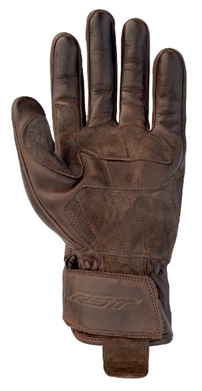 RST Crosby Gloves Leather Brown Size S - Extra