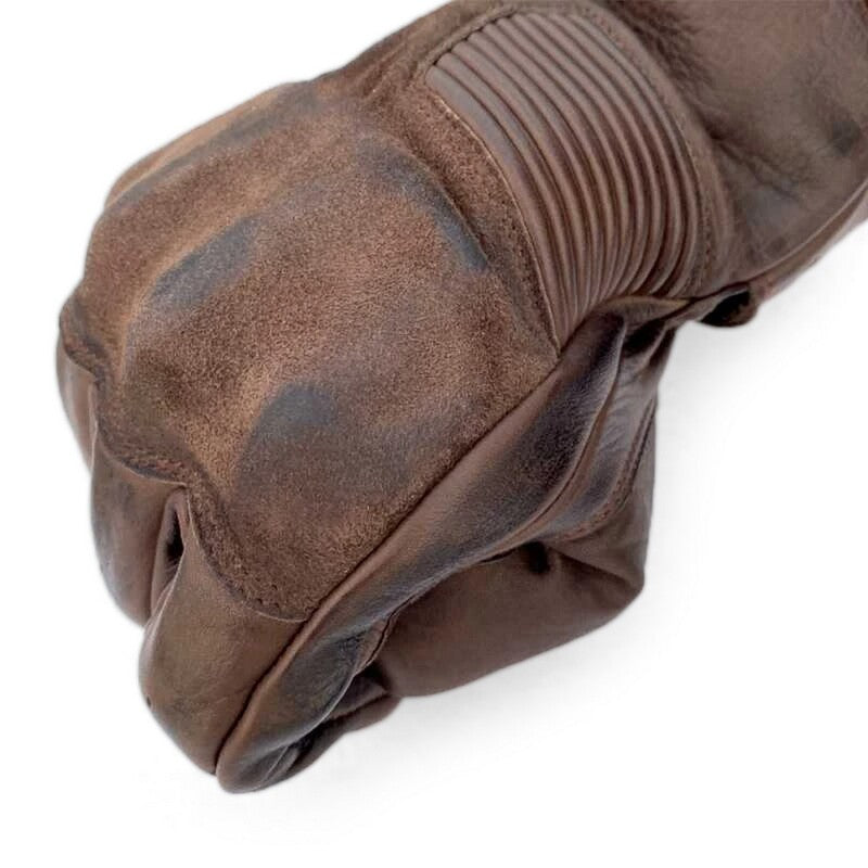 RST Crosby Gloves Leather Brown Size S - Extra