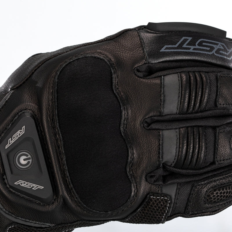 RST Paragon 6 Heated Waterproof Gloves Leather/Textile Black Size S - Extra