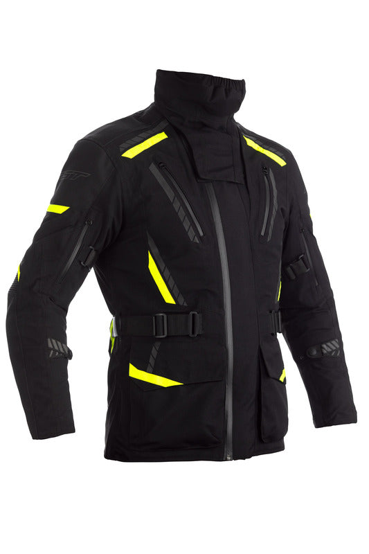 RST Pathfinder Jacket Textile - Black/Neon Yellow Size XL - Main