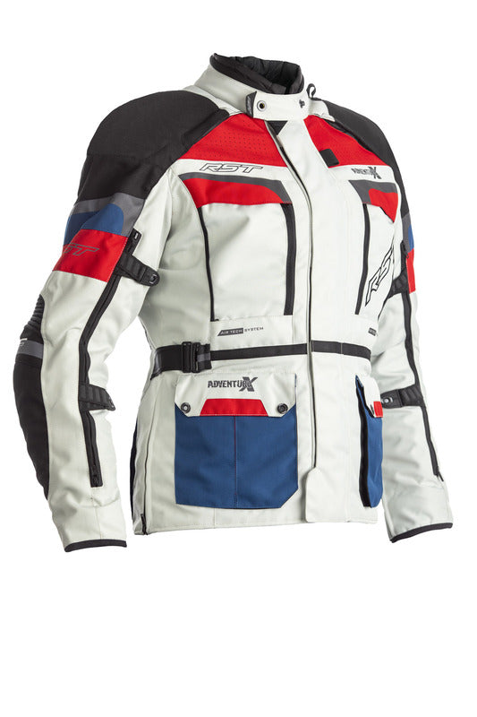RST Adventure-X CE Women Jacket Textile - Ice/Blue/Red - Main