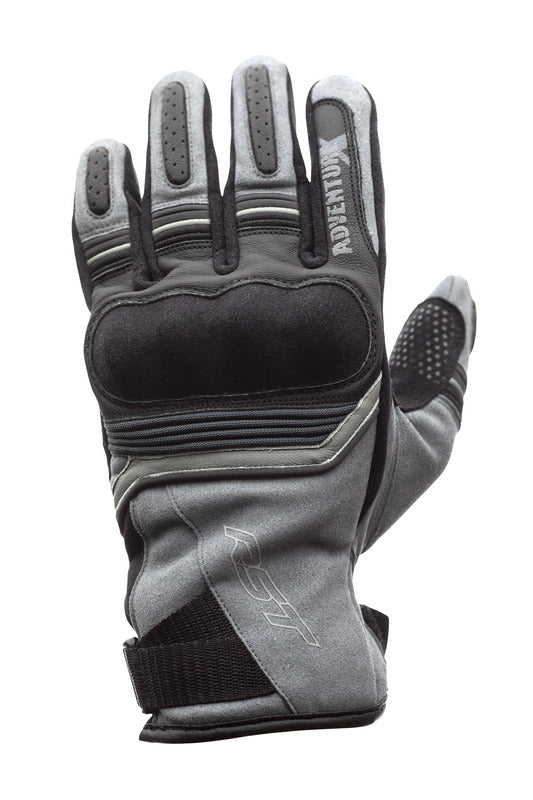 RST Adventure-X CE Gloves Leather - Grey Size S - Extra