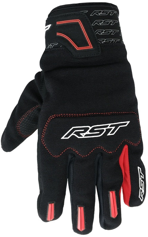 RST Rider Gloves CE Mixed Textiles - Red - Main