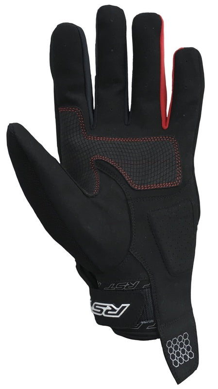 RST Rider Gloves CE Mixed Textiles - Red - Extra