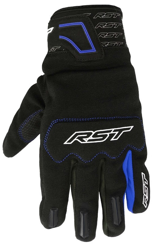RST Rider Gloves CE Mixed Textiles - Blue - Extra