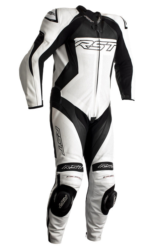 RST Tractech EVO 4 CE Race Leather Suit - White/Black Size EU58/2XL - Main