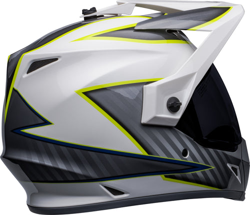 BELL MX-9 Adventure Mips Dalton Helmet - White/Hi-Viz Yellow - Extra