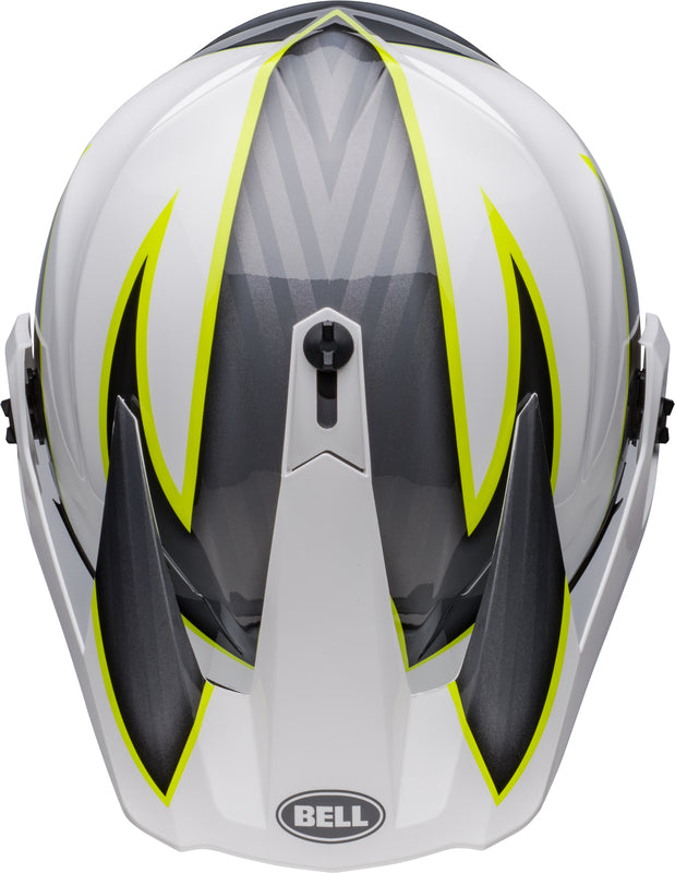BELL MX-9 Adventure Mips Dalton Helmet - White/Hi-Viz Yellow - Extra