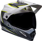 BELL MX-9 Adventure Mips Dalton Helmet - White/Hi-Viz Yellow - Extra