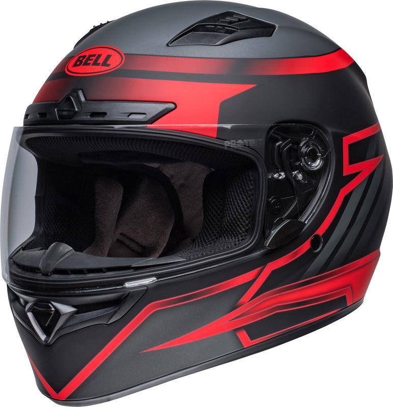 BELL Qualifier DLX Mips Helmet - Raiser Matte Black/Crimson - Main