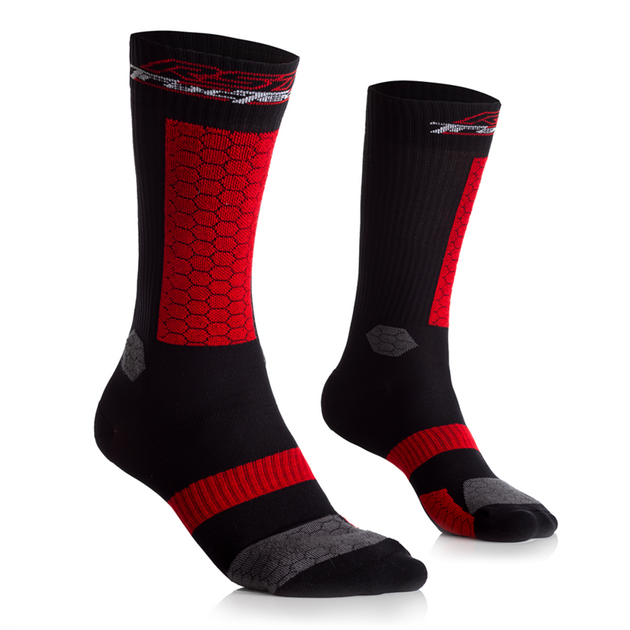 RST Tractech Socks - Black/Red Size M - Extra