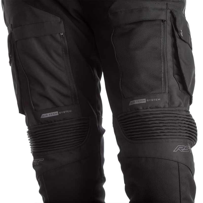 RST Pro Series Adventure-X CE Textile Pants - Black/Black Size 4XL Short Leg - Extra