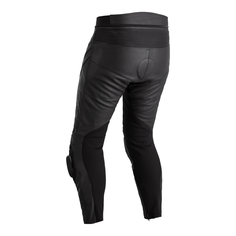 RST Sabre CE Leather Pants - Black/Black Size 4XL Short Leg - Extra