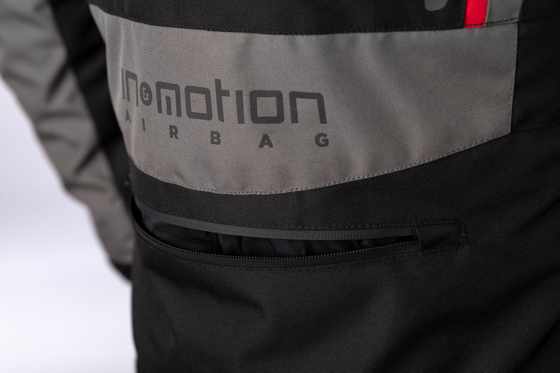 RST Axiom Plus Airbag CE Textile Jacket - Black/Grey/Red Size L - Extra