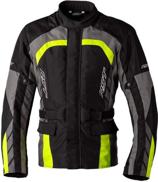 RST Alpha 5 CE Textile Jacket - Black/Flo Yellow Size M - Main