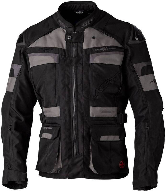 RST Race Dept Adventure X-Treme CE Textile Jacket - Black/Grey/Black Size 4XL - Main