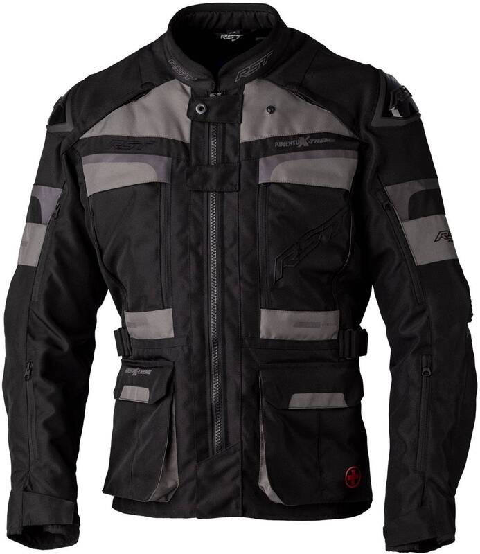 RST Race Dept Adventure X-Treme CE Textile Jacket - Black/Grey/Black Size 4XL - Main