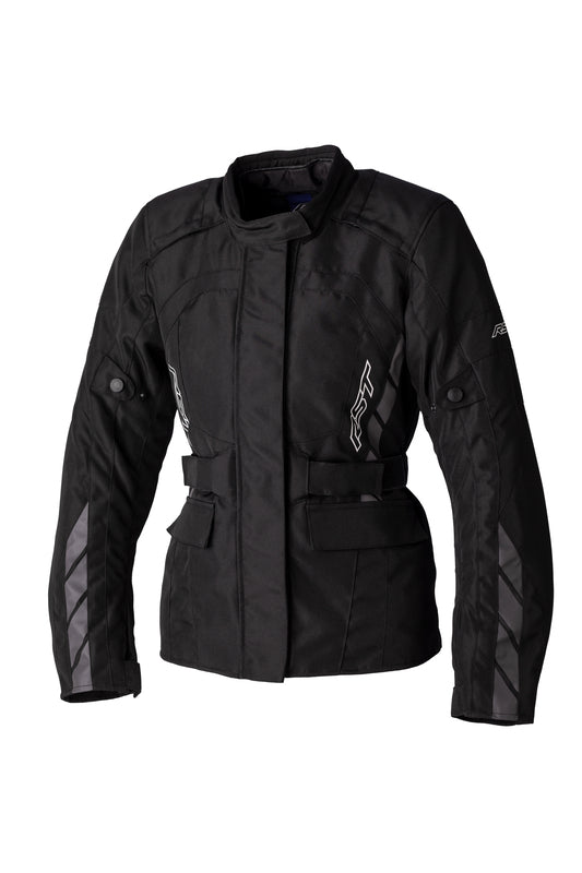 RST Ladies Alpha 5 CE Textile Jacket - Black/Black Size S - Main