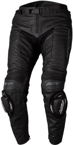 RST S1 CE Leather Pants - Black/Black Size 3XL - Extra