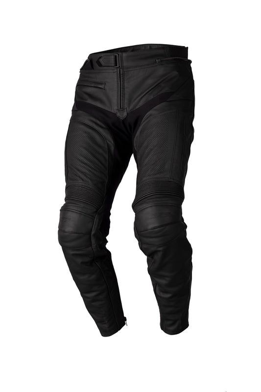 RST Tour 1 CE Leather Pants - Black/Black Size XL Short Leg - Main