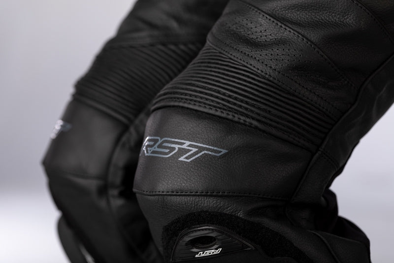 RST S1 CE Ladies Leather Pants - Black/Black Size XXL - Extra