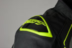 RST S1  Leather Jacket Men - Neon Yellow - Extra