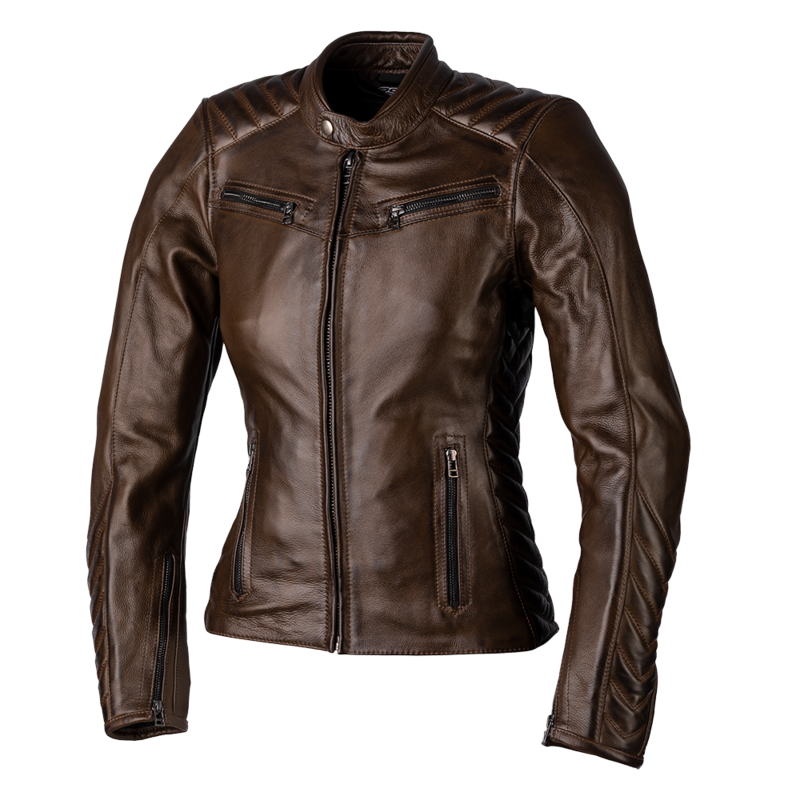 RST Ladies Roadster 3 CE Leather Jacket - Brown Size XS - Main