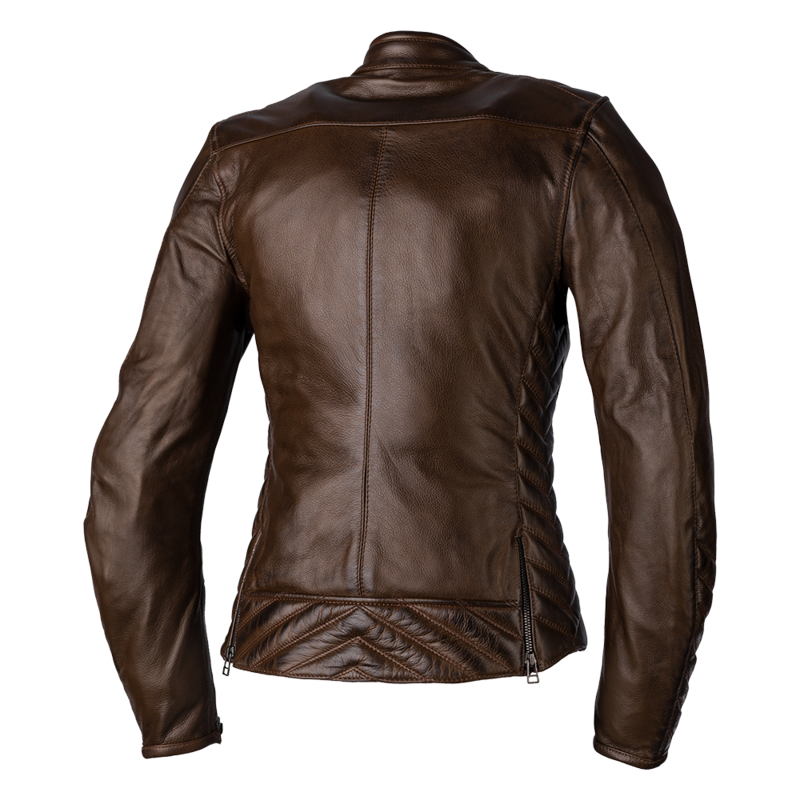 RST Ladies Roadster 3 CE Leather Jacket - Brown Size XS - Extra