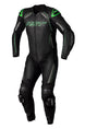 RST S1 CE Leather Suit - Black/Grey/Neon Green Size S - Main